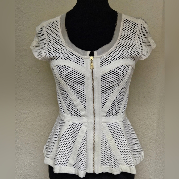 bebe Tops - Bebe Peplum Top-Size Small
